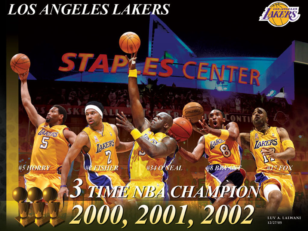 Los Angeles Lakers (1999-2002): Le 10 squadre più forti nella storia